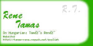 rene tamas business card